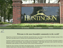 Tablet Screenshot of huntingtonhomeowners.com